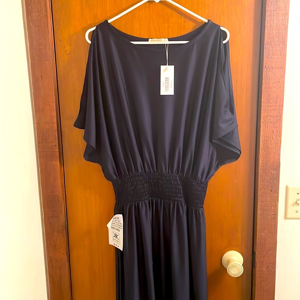 Navy blue maxi dress size xL